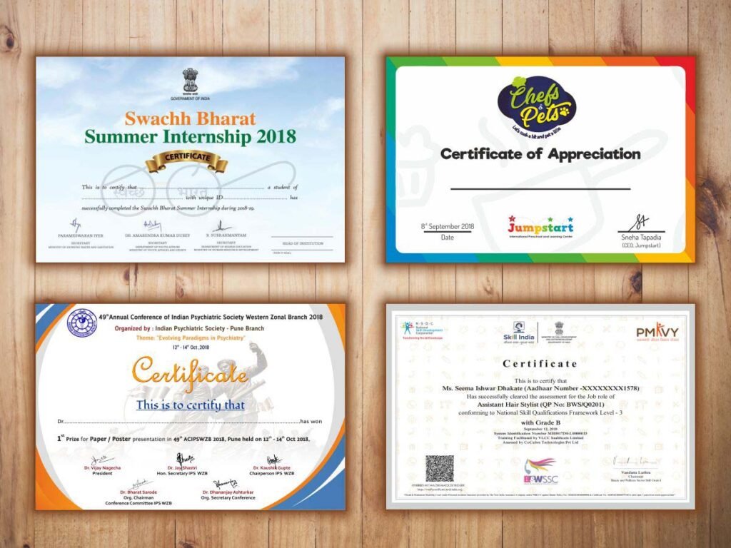 Certificate Printing Clydebank