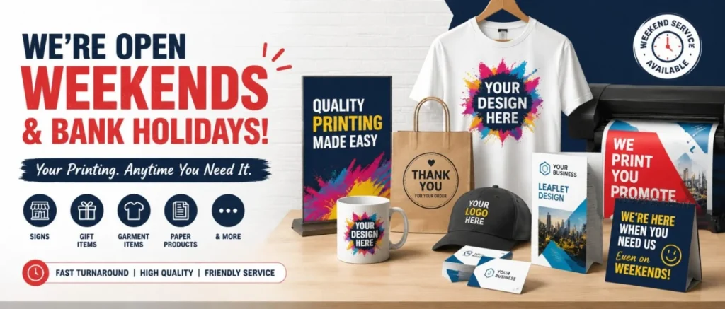 Weekend Printing Service Clydebank